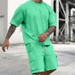 🥳SUMMER HOT SALE🥳💞50K+ SOLD!💥55% OFF! 🔥Men's Casual Short Sleeve T-Shirt Shorts Set