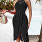 🎁New arrival 50% OFF💥 Halterneck Irregular Hem Dress – Flattering for Curves, Flowy & Soft 🌊