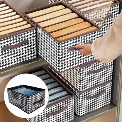 👖 Foldable Jeans Organizer for Closet – Save 57% Space & Find Pants in 1 Second! 🏠