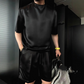 🎁New arrival 50% OFF💥Men's Casual Solid Top & Shorts 2-Piece Set