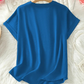 🎁New arrival 50% OFF💥Fashion Loose Short Sleeve Top – Notched V-Neck, Asymmetrical Hem & Lightweight Fabric (5 Colors, S–2XL) 👕🌸