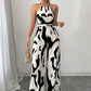 🎁New arrival 52% OFF💥Fashion Color-Blocking Halter Jumpsuit