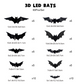 🦇LIMITED-TIME 50% OFF! ⏰Spooky 3D Bat LED Wall Light, Halloween Indoor Outdoor Wall Decoration Light👻