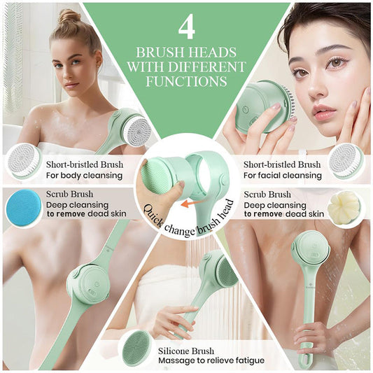 ⏳🔥LIMITED-TIME 50% OFF! ⏰Long-handled electric exfoliating bath brush