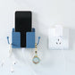 📢📢BUY MORE SAVE MORE⏰Multi-Functional Desk Organiser & Phone Charging Station | Compact ABS Storage Box with Side Hooks for Remotes, Cables & Keys