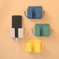 📢📢BUY MORE SAVE MORE⏰Multi-Functional Desk Organiser & Phone Charging Station | Compact ABS Storage Box with Side Hooks for Remotes, Cables & Keys