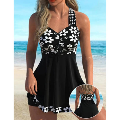 🎁New arrival 52% OFF💥Women's Floral Print Tankini Swimsuits with Boyshorts