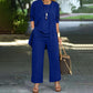 💃New Arrivals 50% OFF🎁Elegant Women’s Relaxed Fit 3-Piece Set – Minimalist Wide-Leg Pants, Cardigan & Top in Luxe Stretch Fabric 🌟👚
