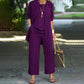 🎁New arrival 50% OFF💥 Elegant Women's Relaxed Fit 3-Piece Set – Minimalist Wide-Leg Pants, Cardigan & Top in Luxe Stretch Fabric 🌟👚