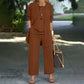 💃New Arrivals 50% OFF🎁Elegant Women’s Relaxed Fit 3-Piece Set – Minimalist Wide-Leg Pants, Cardigan & Top in Luxe Stretch Fabric 🌟👚