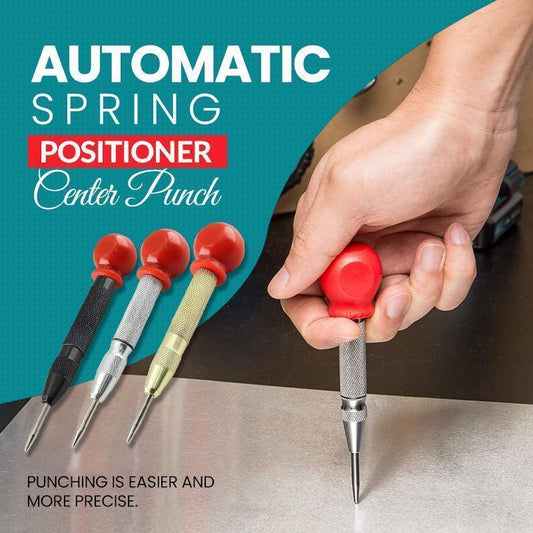 🔘 55% OFF! ⚡ Automatic Center Punch - Precision Marking for Metal/Wood, Spring-Loaded & Adjustable Force 🛠️📏