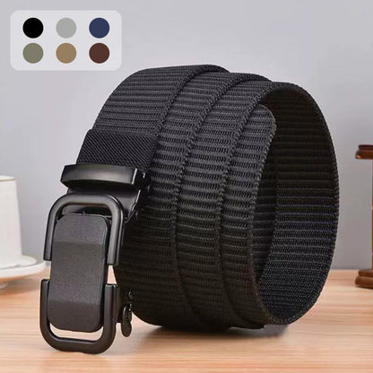 Men's Tactical Nylon Belt - Heavy-Duty Buckle & Adjustable Fit, Ideal for Outdoor/Work/Daily Use ⚙️📦