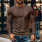 Men’s Slim Fit Henley Long Sleeve T-Shirt