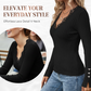 🎁2026 New Arrivals 50% OFF💥Women's Lace V-Neck Ribbed Knit Tops