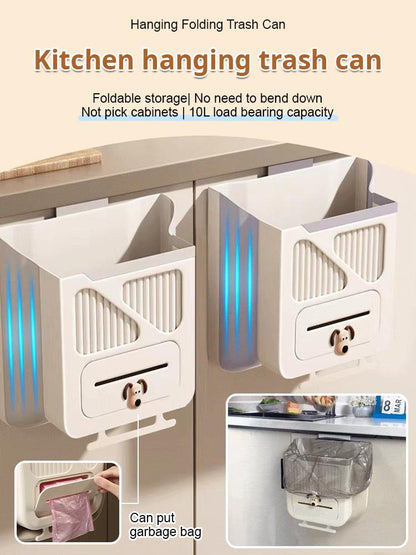 🎉LIMITED-TIME 50% OFF! 🍃 Foldable Hanging Kitchen Waste Trash Can ✨