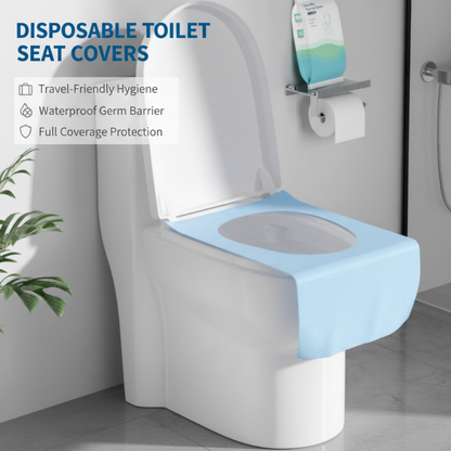 🚽 BUY 1 GET 1 FREE! ✨ Disposable Waterproof Toilet Seat Covers Pack – Hygienic, Comfortable & Perfect for Travel & Public Restrooms 🧳