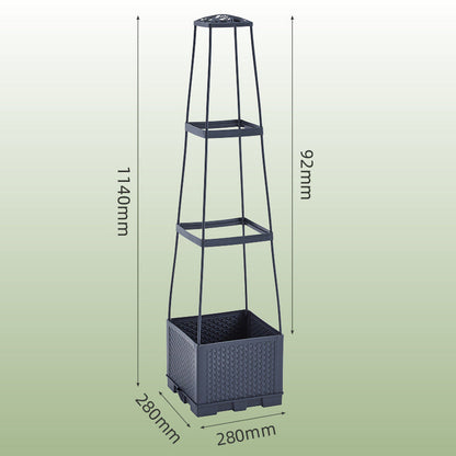 Selbstbewässerndes Tomaten-Pflanzkasten-Set für Kletterpflanzen