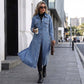 🎁New arrival 50% OFF💥Women’s Casual Longline Button-Up Denim Coat