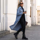 🎁New arrival 50% OFF💥Women’s Casual Longline Button-Up Denim Coat