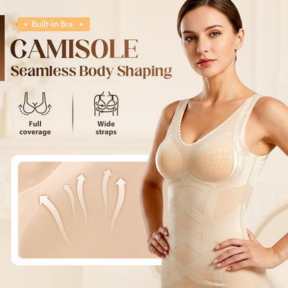 🎁New arrival 57% OFF💥Seamless Body Shaping Camisole with Built-in Bra