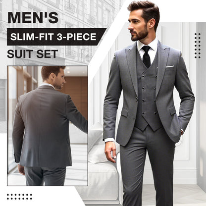 🎁2026 New Arrivals 50% OFF💥Men's Slim-Fit 3-Piece Suit Set🕴️