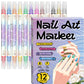 ⏳ Limited Time 50% Off! 💅🖌️Dual‑Tip Nail Art Pens