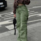 Women's Wide-Leg Denim Cargo Jeans