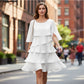 🎁New arrival 52% OFF💥Women's Elegant Layered Ruffle Sleeve Dress – Effortless Style for Every Occasion💃