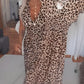 🎁New arrival 50% OFF💥Women's V-Neck Leopard Print Dress