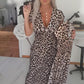 🎁New arrival 50% OFF💥Women's V-Neck Leopard Print Dress