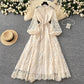 🎁New arrival 53% OFF💥Vintage Embroidered Lantern Sleeve Dress