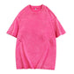 🎁New arrival 50% OFF💥Hot Sale Deals-Loose Vintage Solid Color Short Sleeve Top