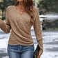 🎁New arrival 50% OFF💥Women's Elegant Casual V-Neck Knit Top