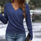 🎁New arrival 50% OFF💥Women's Elegant Casual V-Neck Knit Top
