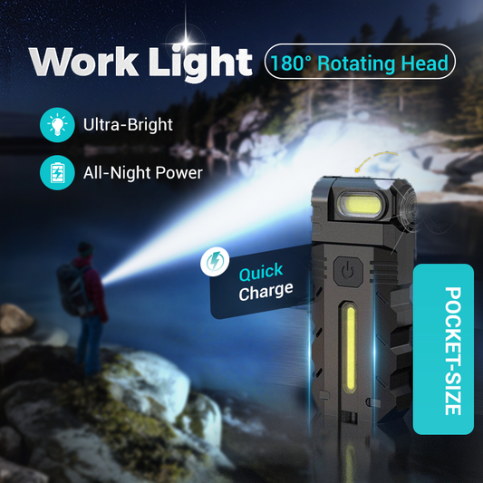 💗LAST DAY SALE 50% OFF⚡🔦180° Rotating Head LED Work Light