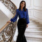 🎁New arrival 50% OFF💥V-Neck Top with Sheer Sequin Sleeves