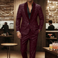 📢📢50% OFF !!!⏰Men's Black Sparkle Tuxedo Suit Set