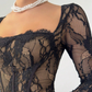🎁New arrival 50% OFF💥Women's Long Sleeve Lace Overlay Maxi Bodycon Dress