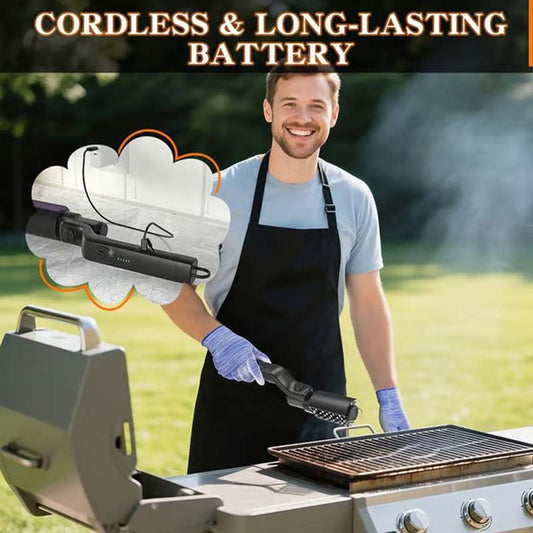📢📢50% OFF !!!⏰Cordless Electric BBQ Grill Brush Cleaner