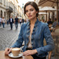 🧥 2026 New Arrivals 50% OFF🌸 Women's Denim Jacket with Ruffles & Open Front – Lightweight & Feminine – Versatile & Chic 👗