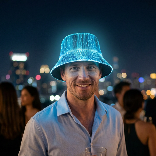📢📢50% OFF !!!⏰Luminous Fiber Optic Bucket Hat