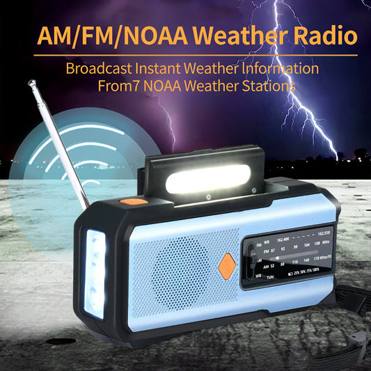 📢📢53% OFF !!!⏰📻Solar Hand-Crank Emergency Weather Radio✨