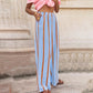 🎁New arrival 52% OFF💥Women's Striped Wide-Leg Casual Pants