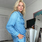 🎁New arrival 50% OFF💥Women’s Faux Denim Pajama 2-Piece Set