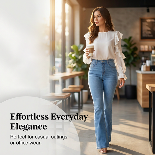 🎁New arrival 50% OFF💥Women's High-Waist Stretch Flare Jeans