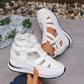 🎁New Arrival 47% OFF💥Women's Fashion Breathable Wedge Sandals with Side Zipper Closure