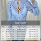 🎁New arrival 50% OFF💥Elegant Hollow-Out Lace Blouse with Bell Sleeves