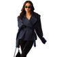 🎁New arrival 50% OFF💥Long Sleeve Wrap Jacket with Wide Lapel
