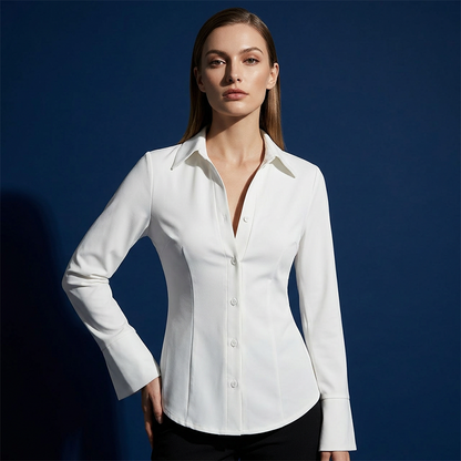 🎁New arrival 50% OFF💥Women’s Structured Waist Button-Down Shirt