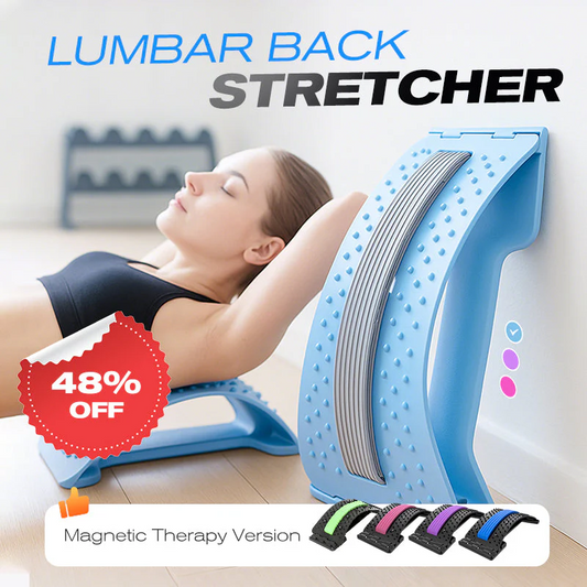 🔥 50% OFF TODAY! 🧘‍♂️Magnetic Lumbar Stretcher – Acupressure Massage, Portable Design & Relieves Back Pain ✨